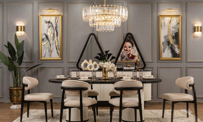 CURVY BLACK Dining Room Set