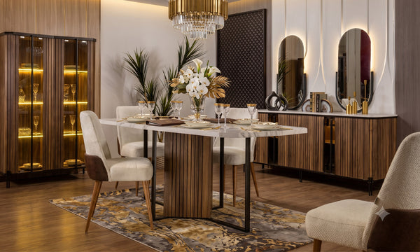 Black Steel Dining Room Set