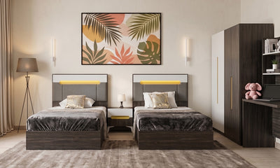 YELLOW Kids Bedroom Set